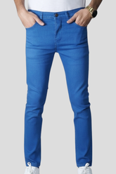 Roylibas Superior Quality Denim Jeans for Men – Light Blue