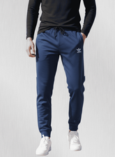 Roylibas Premium Cotton Fleese fully warm Trouser for Men - Blue