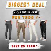 Buy 4 Cargo Trousers in just Rs 7500 - Save Rs 3296