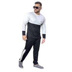 Roylibas Essential Tracksuit for Men - White & Black