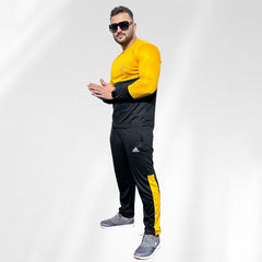 Roylibas Essential Tracksuit for Men - Yellow & Black