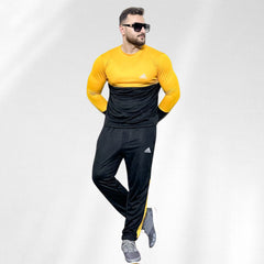 Roylibas Essential Tracksuit for Men - Yellow & Black