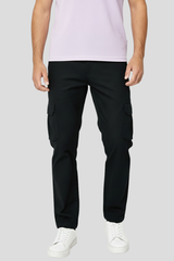 Premium Six Pockets Cotton Canvas Cargo Trouser – Black