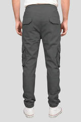 Premium Six Pockets Cotton Canvas Cargo Trouser – Grey