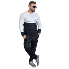 Roylibas Essential Tracksuit for Men - White & Black