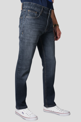 Premium Straight Fit Denim Jeans for Men - Grey