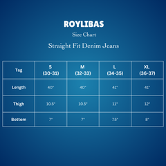 Premium Straight Fit Denim Jeans for Men